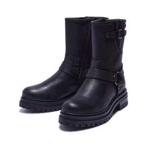 Carl Scarpa Molize Black Leather Ankle Boots